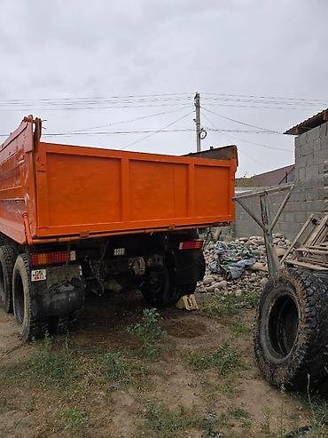 Другой строительный транспорт: Самосвал КАМАЗ 6x4 - Кузов самосвальный, оранжевый, поднимается — 7