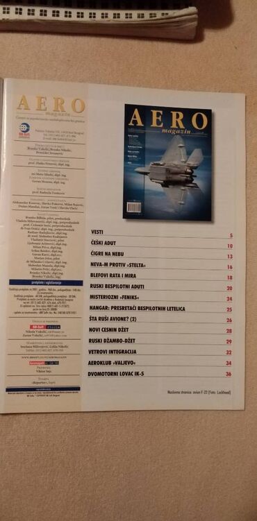 Knjige i stripovi: Časopisi Aero magazin br.10,11,13,25,45 i 48,ocuvani,cena za kom — 7