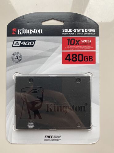 ssd disk qiymeti: Kingston SSD A400 480GB Новые. Yenidir Son qiymət Цена