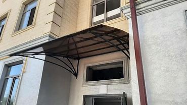 декоративные фасады: Навес, Арочный, Металл, Поликарбонат, Новый, Установка — 8