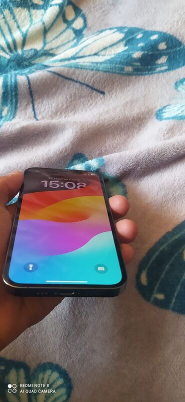 ayfon kreditle: IPhone 12 Pro, 128 GB, Graphite, Kredit, Barmaq izi, Face ID