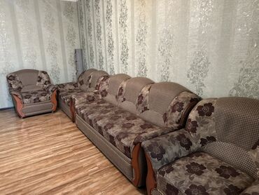 уголок мягкая мебель: Комплект мягкой мебели, Самовывоз, цвет - Коричневый