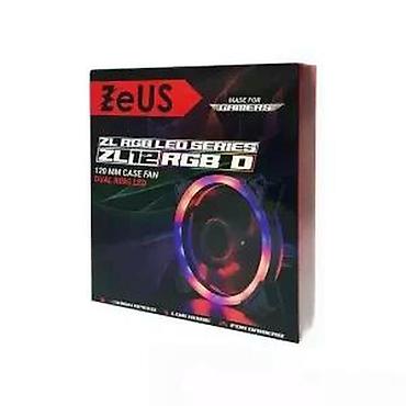 Rashladni sistemi: ZEUS ZL12 RGB D – 120 mm kućišni ventilator sa dvostrukim RGB LED — 12