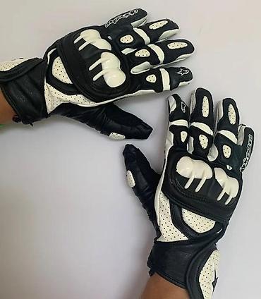 Oprema za bicikliste: Rukavice za motocikl – sportski model GPX - Materijal: prirodna koža — 1