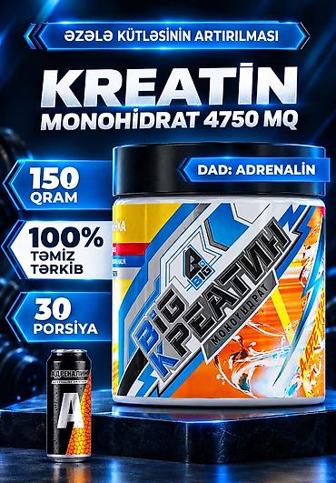 whey protein isolate: Kreatin Çəki: 100 - 200 g, Yeni — 1