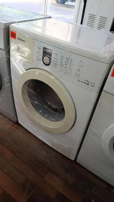 Soyuducu vitrinləri: Paltaryuyan maşın Samsung, 6 kq, İşlənmiş, Avtomat