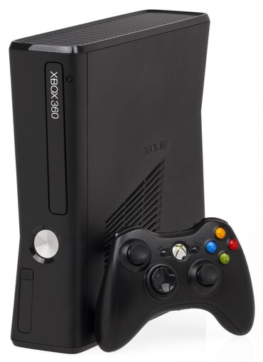 игровый рул: Игровая консоль Xbox 360 (Slim), черный цвет - Форм‑фактор Slim с