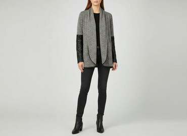 eleganckie swetry damskie różpinane do sukienki: Women`s knitwear, size M