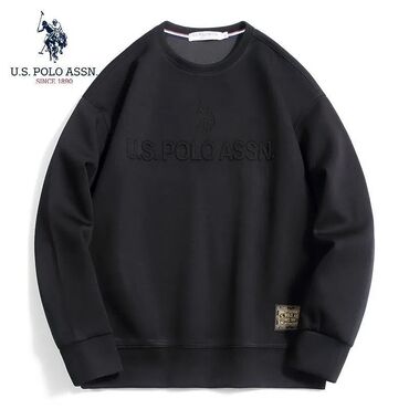 купить спортивный костюм мужской: Мужская толстовка, XL, Us Polo Assn, Новый, цвет - Черный