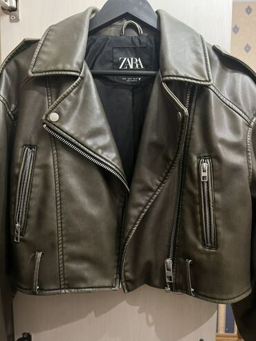 Digər qadın geyimləri: Dəri kurtka, Zara, M (EU 38)