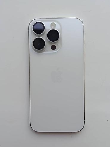 pokox3 pro: IPhone 14 Pro, Б/у, 128 ГБ, Белый, 75 % — 1