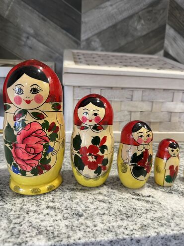 Антикварные вазы: Матрешки советские ! 5 штук !