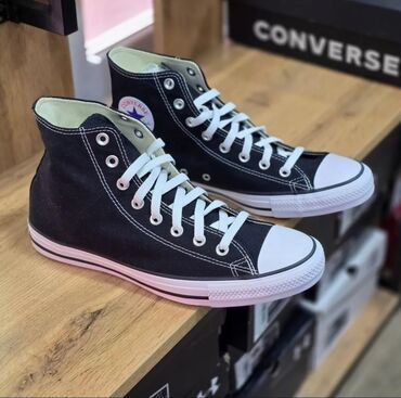 converse бишкек: Эркектердин кроссовкасы, 43, Converse, Жаңы, түсү - Кара, Акылуу жеткирүү, Өзү алып кетүү