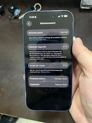iphone airpods: IPhone 16, 128 GB, Mavi, Face ID — 1