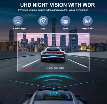 Videoreqistratorlar: Videoreqistratorlar, Yeni, Zərbə sensoru ilə, 128 gb, Çin, Ödənişli çatdırılma — 3