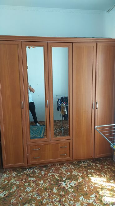 шкаф для белья: Шкаф для одежды, Прямой, МДФ