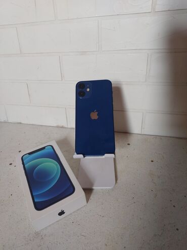 купить iphone 12 бу: IPhone 12 mini, Б/у, 64 ГБ, Синий, Коробка, 76 %