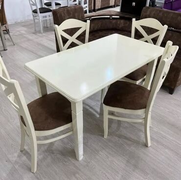 стулья и кресла: Mətbəx üçün, Yeni, Dördbucaq masa, 4 stul lalafo.az -da стулья и кресла: Mətbəx üçün, Yeni, Dördbucaq masa, 4 stul