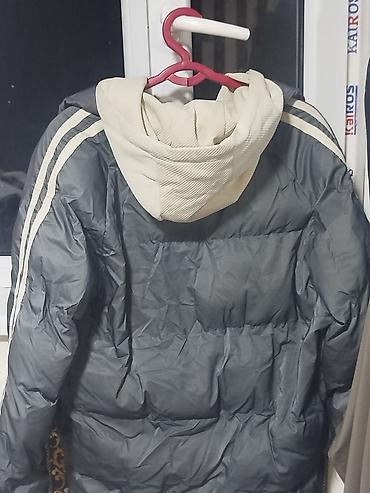 nike tech flecce: Импортный Пуховик с утеплённой вставкой-худи с крышкой - Цвет — 2