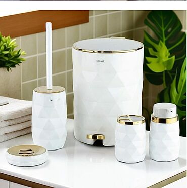 Digər məişət məhsulları: Vanna Otağı Aksesuar Dəsti – "Contrast" ✨ Dizayn: 2025-2026 yeni -da lalafo.az — 10 Digər məişət məhsulları: Vanna Otağı Aksesuar Dəsti – "Contrast" ✨ Dizayn: 2025-2026 yeni — 10