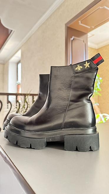 Ботинки, 37, Gucci, Новый, цвет - Черный