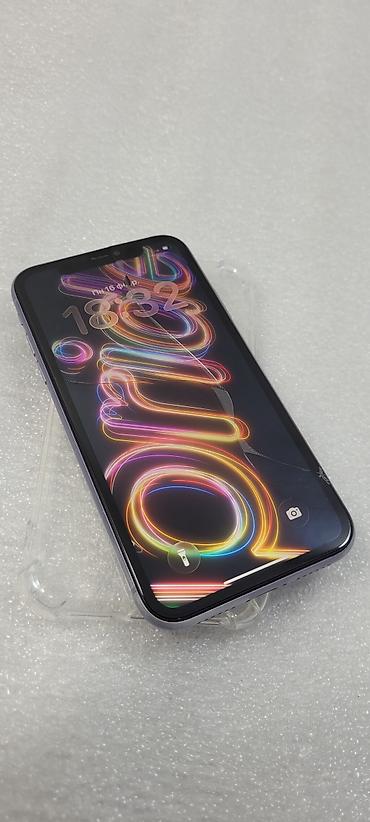 Apple iPhone: IPhone 11, Б/у, 64 ГБ, Голубой, Чехол, 70 % — 2