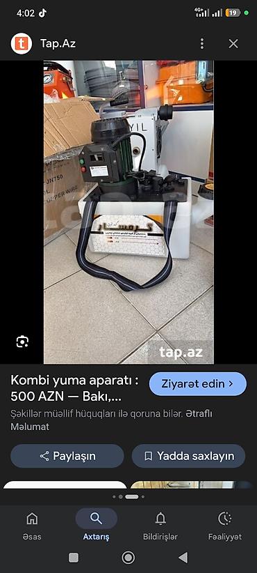 pec yuyan aparat: Məhsul: Kombi və radiator sistemini yuma aparatı (ERYIL seti) Təsvir — 2