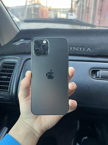 Apple iPhone: IPhone 12 Pro, Б/у, 128 ГБ, Графит, Защитное стекло, Кабель, Коробка, 83 % — 1
