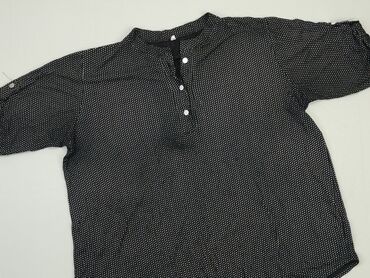 czarne eleganckie bluzki plus size: Bluzka Damska, 3XL, stan - Dobry
