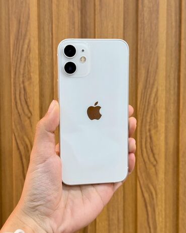 Apple iPhone: IPhone 12, 64 GB, Ağ, Zəmanət, Kredit, Barmaq izi