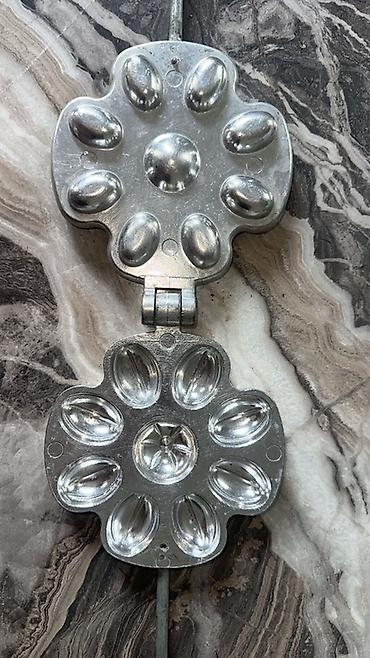 Şirniyyat qəlibləri, rəng - Gümüşü, Metal, Fiqur