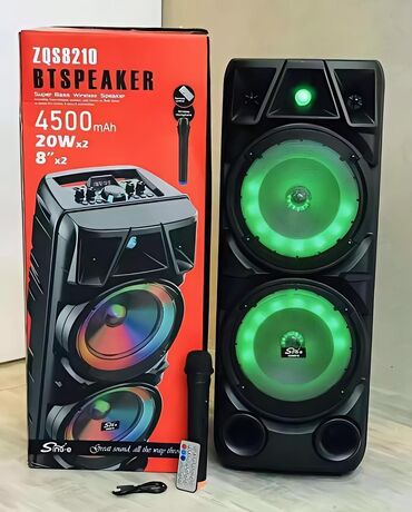 караоке система бишкек: 🔥 Портативная колонка ZQS8210 BT Speaker 🎶 [ Акция 40% ] - низкие