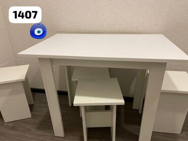 Masa və oturacaq dəstləri: Mətbəx üçün, İşlənmiş, 4 stul