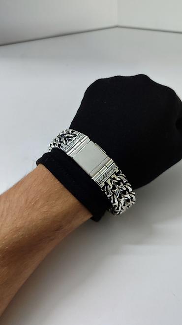 Серебряные браслеты: Мужской браслет-Император Браслет "Император" Серебро 925 проба Вес — 3