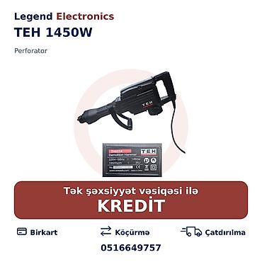 kreditle drel: Elan başlığı: Perforator TEH 1450W Elan mətni: TEH 1450W perforator – — 1