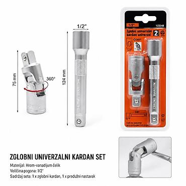 KMT 1/2" adapter za alat sa univerzalnim zglobom 2382146 Opis: -