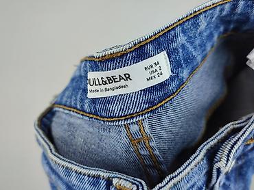 czarne cargo pull and bear: PULL&BEAR, Jeansy damskie, rozmiar 2XS — 5