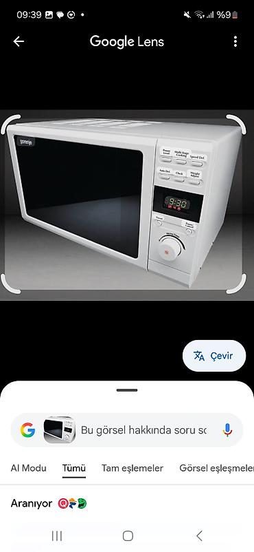panasonic mikrodalgali soba: Tam işlek veziyetde — 2
