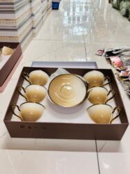 обеденный набор: Çay dəsti, Keramika, Versace, 6 nəfərlik, Almaniya