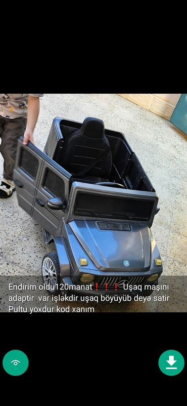 Uşaq üçün elektrik maşınları: Uşaq masinlari elektrikli masinlar matasikllar qiymetler melumatlar — 13