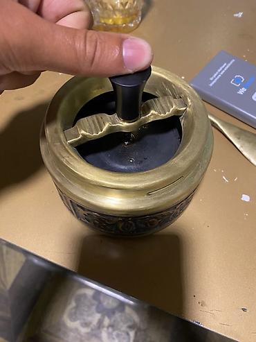 siqaret qabı: Sovet istehsalı mexaniki külqabı – pirinç korpuslu - Material: pirinç — 4