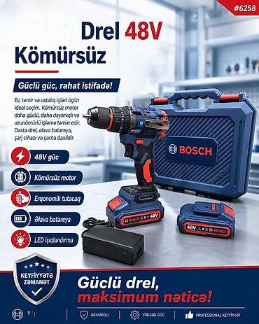 №: 4322 Məhsulun adı: Drel-şurup bağlayan, 48W Brend: No Brand