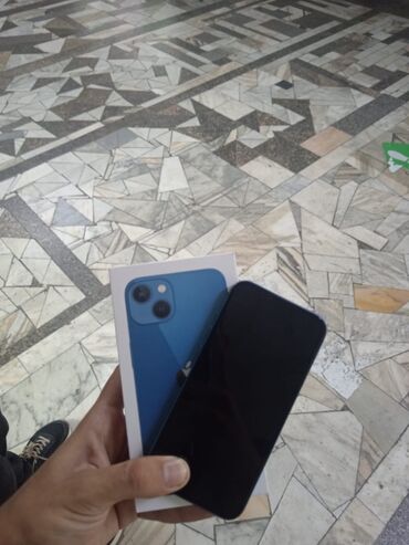 Apple iPhone: IPhone 13, 128 GB, Mavi, Zəmanət, Face ID