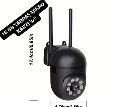 ip camera: 35 və 40manat Wi‑Fi IP dönər başlı təhlükəsizlik kamerası – 16 GB — 3