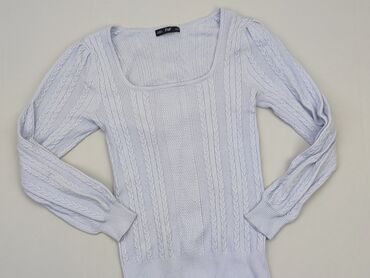 błękitna eleganckie bluzki: Sweter, F&F, M (EU 38), condition - Good