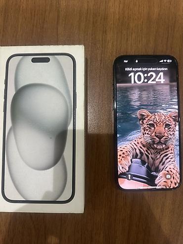 iphone 15 plus 256gb: IPhone 15 Plus, 128 GB, Black Titanium, Face ID, Zəmanət — 2