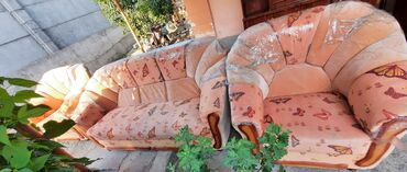 белорусская мебель спальный гарнитур бишкек цены: Прямой диван, цвет - Бежевый, Б/у