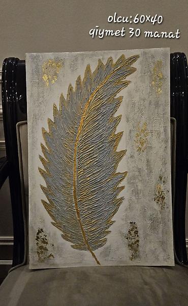 Şəkillər, tablolar: Rəsm əsərləri – əl işi 1) Mövzu: Ay - Dairəvi teksturalı tablo — 5