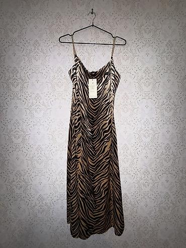 versage sep: Zebra naxışlı uzun don - Model: slip tipli, yüngül və axıcı siluet - — 1