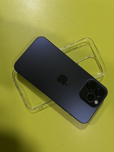 Apple iPhone: IPhone 15 Pro Max, Б/у, 256 ГБ, Blue Titanium, Защитное стекло, Чехол, Коробка, 88 % — 1